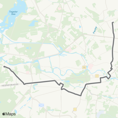 BVG 🅢+🅤 Alexanderplatz Bhf ↔︎ 🅤 Ruhleben (Berlin) map