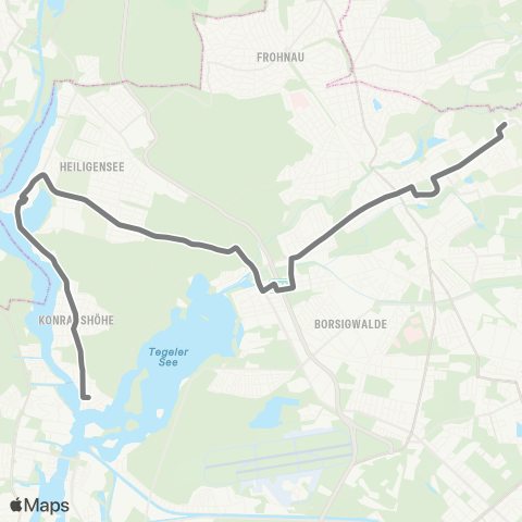 BVG Alt-Lübars (Berlin) ↔︎ Tegelort (Berlin) map
