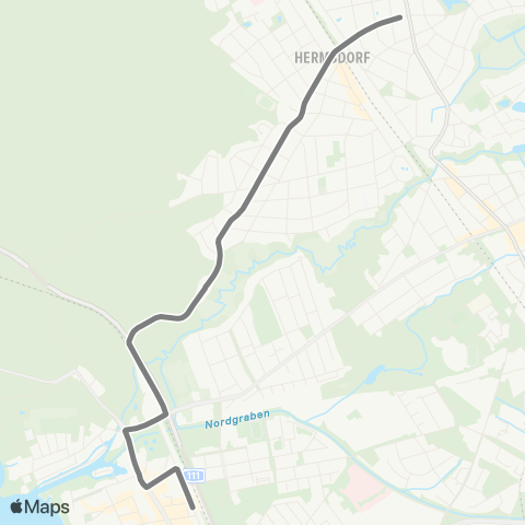 BVG Hermsdorfer Damm ↔︎ 🅢 Tegel (Berlin) map