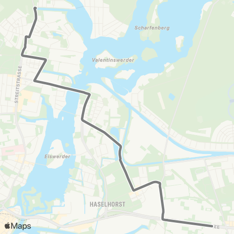 BVG Aalemannufer (Berlin) ↔︎ 🅤 Rohrdamm (Berlin) map