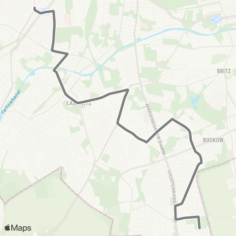 BVG Nahariyastr. (Berlin) ↔︎ 🅤 Walther-Schreiber-Platz (Berlin) map