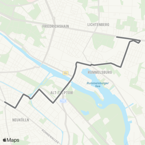 BVG 🅤 Magdalenenstr. ↔︎ 🅤 Hermannplatz map