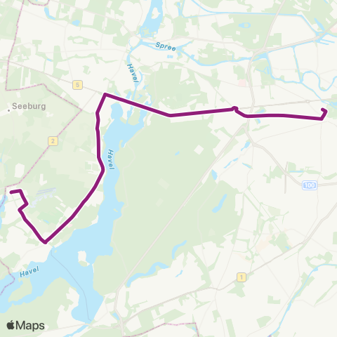 BVG Hertzallee (Berlin) ↔︎ Hottengrund (Berlin) map