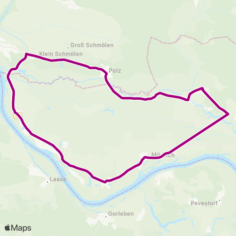 prignitzbus Fähre ↔︎ Mühlenweg map