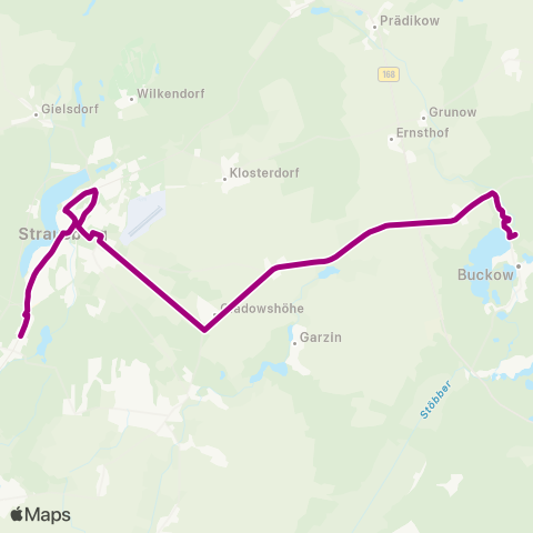 mobus Märkisch-Oderland Bus Schule ↔︎ Dorf map