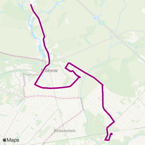 mobus Märkisch-Oderland Bus Nord ↔︎ 🅢 Hoppegarten map