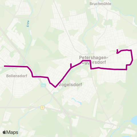 mobus Märkisch-Oderland Bus 🅢 Petershagen Nord ↔︎ 🅢 Neuenhagen (B Berlin) map