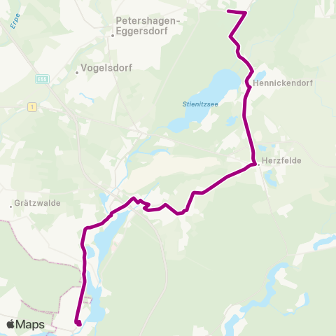 mobus Märkisch-Oderland Bus 🅢 Erkner Bhf ↔︎ 🅢 Strausberg Bhf map