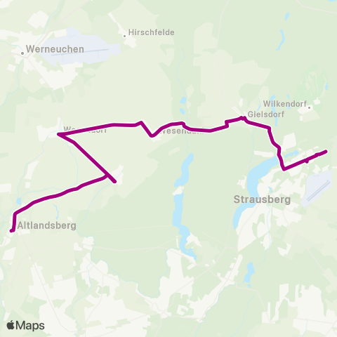mobus Märkisch-Oderland Bus Gesundheitszentrum ↔︎ Markt map