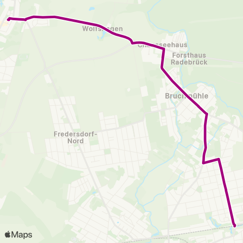mobus Märkisch-Oderland Bus Markt ↔︎ 🅢 Petershagen Nord map