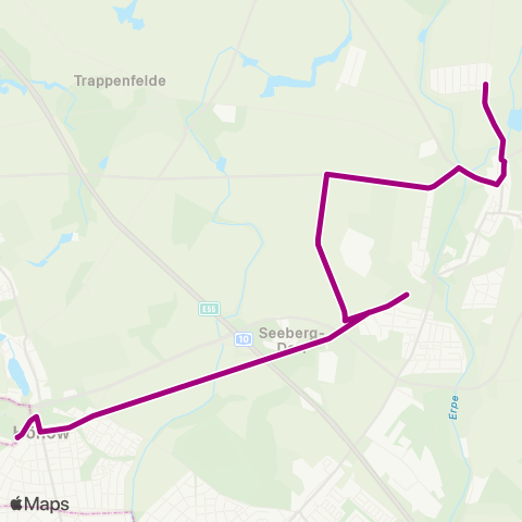 mobus Märkisch-Oderland Bus 🅤 Hönow ↔︎ Altlandsberg Nord map
