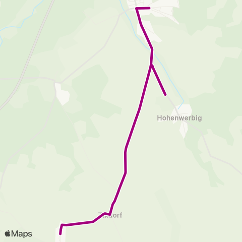 regiobus Potsdam Mittelmark Garrey ↔︎ Niemegk Schule map