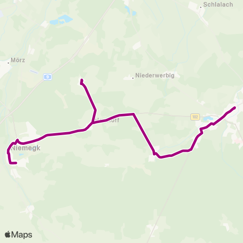 regiobus Potsdam Mittelmark Markt ↔︎ Schule map