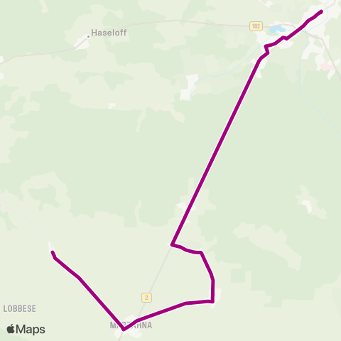 regiobus Potsdam Mittelmark Marzahna ↔︎ Markt map