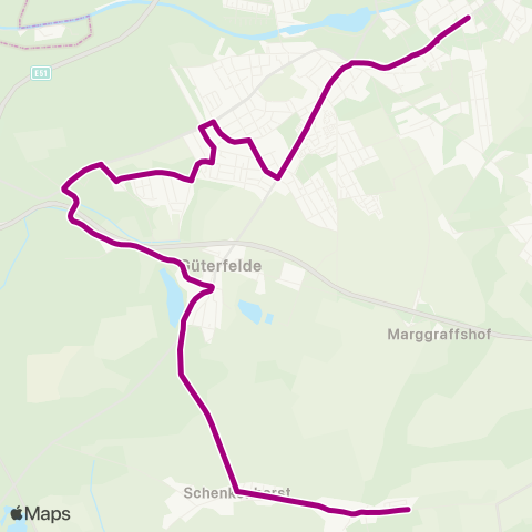 regiobus Potsdam Mittelmark Sputendorf ↔︎ Teltow Warthestr. map