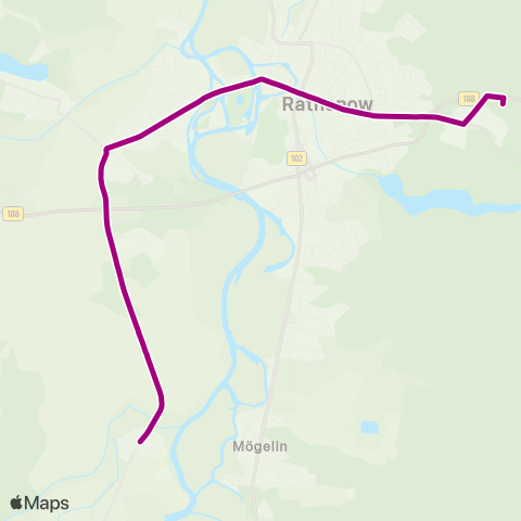 Havelbus Verkehrsgesellschaft See ↔︎ Stadtforst map