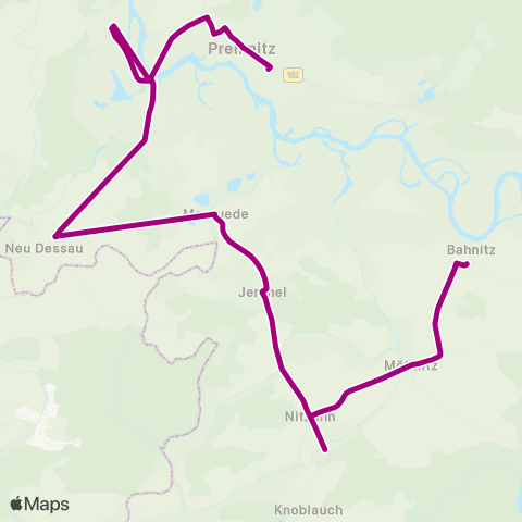 Havelbus Verkehrsgesellschaft Bahnitz ↔︎ Oberschule map