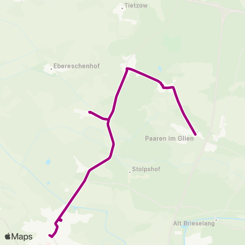 Havelbus Verkehrsgesellschaft Dorf ↔︎ Zentrum map