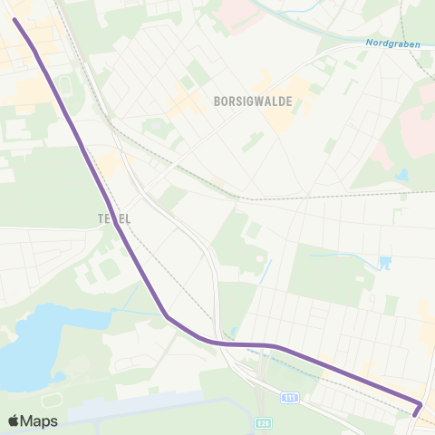 BVG 🅤 Alt-Tegel (Berlin) ↔︎ 🅤 Kurt-Schumacher-Platz (Berlin) map