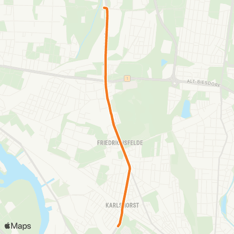 BVG Traberweg (Berlin) ↔︎ Allee Der Kosmonauten map