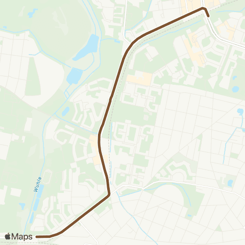 BVG 🅢+🅤 Wuhletal (Berlin) ↔︎ 🅤 Hellersdorf (Berlin) map