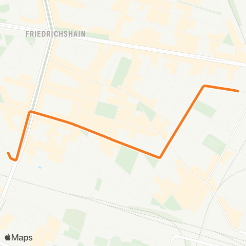 BVG Revaler Str. ↔︎ Traveplatz (Berlin) map