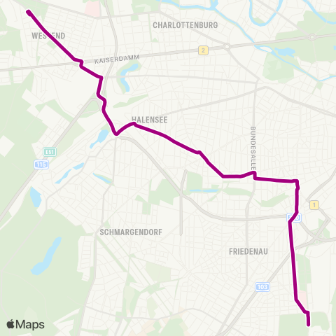 BVG 🅤 Berliner Str. (Berlin) ↔︎ Brixplatz (Berlin) map