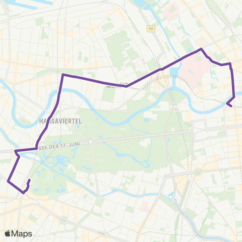 S-Bahn Berlin 🅢+🅤 Zoologischer Garten Bhf (Berlin) ↔︎ 🅢+🅤 Friedrichstr. Bhf (Berlin) map