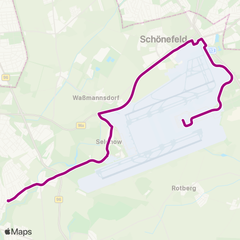 DB Regio 🅢 Blankenfelde (Tf) Bhf ↔︎ Flughafen Ber map