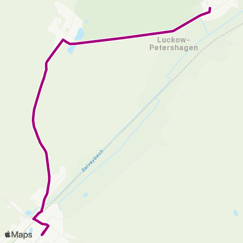 Uckermärkische Verkehrsgesellschaft Petershagen ↔︎ Casekow map