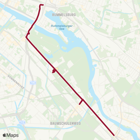 S-Bahn Berlin 🅢 Ostkreuz Bhf (Berlin) ↔︎ 🅢 Schöneweide Bhf (Berlin) map
