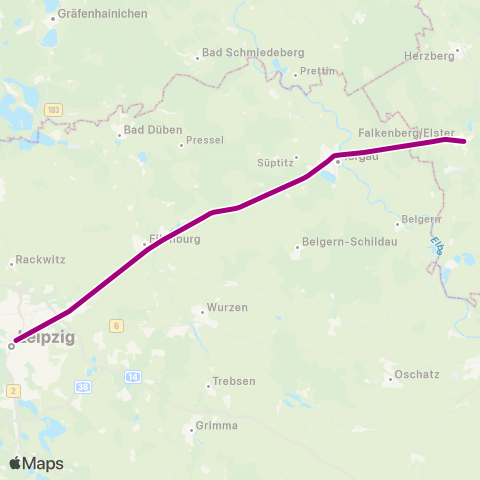 DB Regio  map