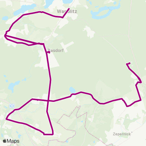 Barnimer Busgesellschaft Schönerlinde\Nbahnhof ↔︎ Wandlitz Grundschule map