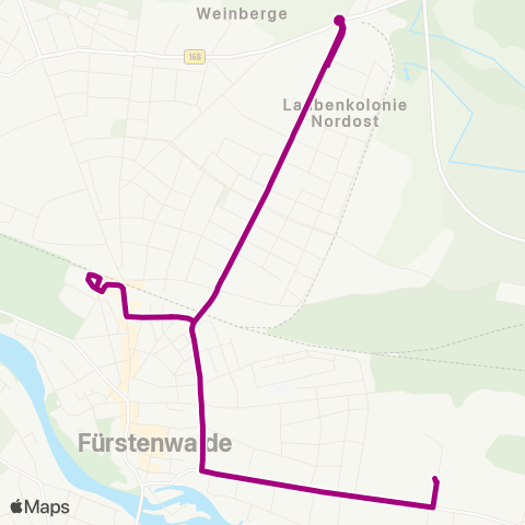 Busverkehr Oder-Spree James-Watt-Str. ↔︎ Bahnhof map