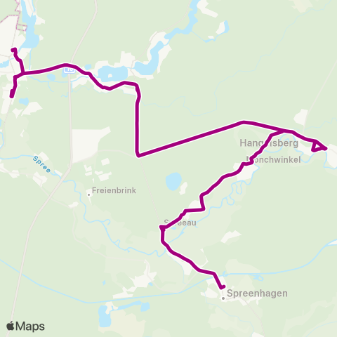 Busverkehr Oder-Spree Hangelsberg Schule ↔︎ 🅢 Erkner map