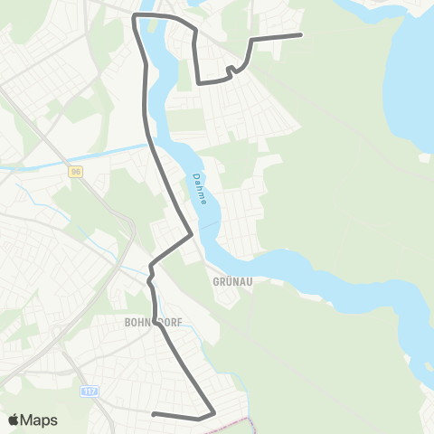 BVG Müggelschlößchenweg (Berlin) ↔︎ Waltersdorfer Str. map