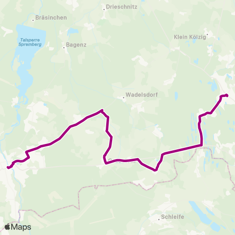 Cottbusverkehr Deutsches Haus ↔︎ Busbahnhof map