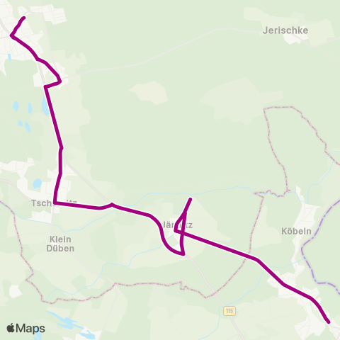 Cottbusverkehr Deutsches Haus ↔︎ Kirchplatz map