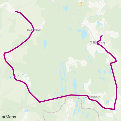 Cottbusverkehr Abzweig Bohsdorf ↔︎ Deutsches Haus map