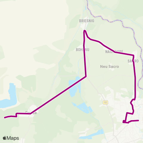 Cottbusverkehr Gasthaus ↔︎ Busbahnhof map