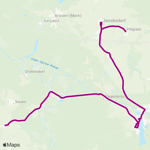 Busverkehr Oder-Spree Pillgram ↔︎ Görzig Schule map