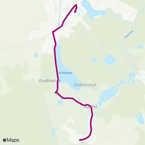 Fritz Behrendt Busbahnhof ↔︎ Rädel map