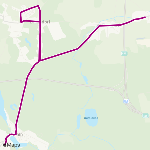 Fritz Behrendt Busbahnhof ↔︎ Plötzin map