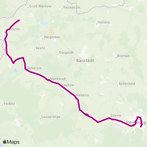 VG Prignitz Boberow ↔︎ Alt Pinnow map
