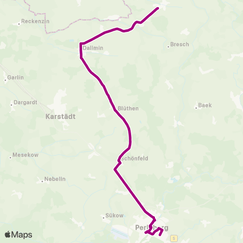 VG Prignitz Perleberg Zob ↔︎ Zob map