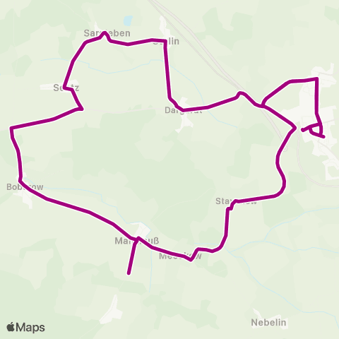 VG Prignitz Karstädt (Pr) ↔︎ Birkholz (Pr) map