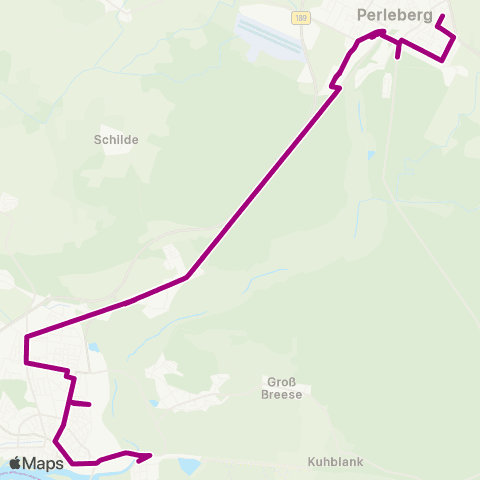 VG Prignitz Krankenhaus ↔︎ Süd map