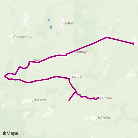 VG Prignitz Barenthin ↔︎ Demerthin map