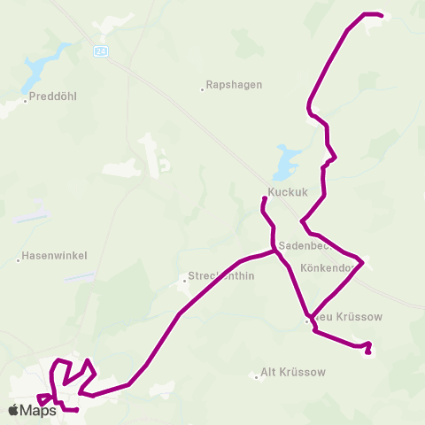 VG Prignitz Pritzwalk ↔︎ Dorf map