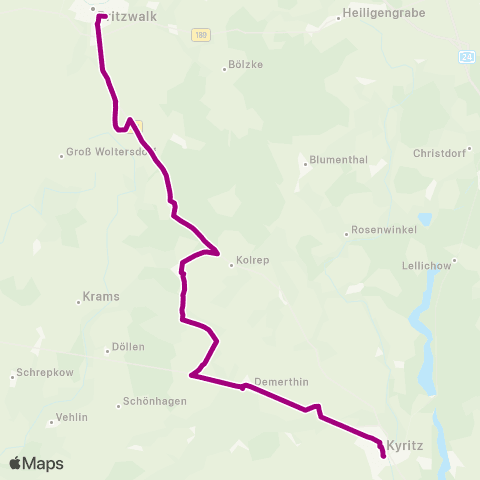 VG Prignitz  map